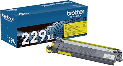 Brother Genuine TN229XLY Yellow High Yield Printer Toner Cartridge - Print up to 2,300 Pages(1)