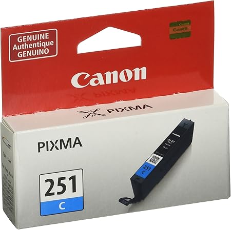 Canon CLI-251 Cyan Compatible to iP7220,iP8720,iX6820,MG5420,MG5520/MG6420,MG5620/MG6620,MG6320,MG7120,MG7520,MX922/MX722 Printers