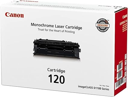 Canon Genuine Toner Cartridge 120 Black (2617B001), 1 Pack imageCLASS D1120, D1150, D1170, D1180, D1320, D1350, D1370, D1520, D1550 Laser Printer