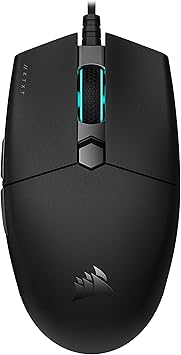 Corsair Katar Pro XT Ultra-Light Gaming Mouse- 18k DPI PixArt Optical Sensor- RGB Scroll Wheel Lighting- 6 Programmable Buttons- Lightweight Paracord Cable,Black