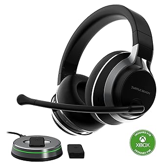 Turtle Beach Stealth Pro Multiplatform Wireless Noise-Cancelling Gaming Headset for Xbox Series X|S, Xbox One, PS5, PS4, PC, Mac, Switch, & Mobile – 50mm Speakers, Bluetooth, Dual Batteries – Black