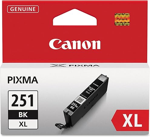 Canon CLI-251XL BK Compatible to iP7220,iX6820,MG5420,MG5520/MG6420,MG5620/MG6620,MX922/MX722,iP8720,MG6320,MG7120,MG7520 Printers