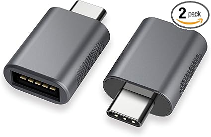 nonda USB C to USB 3.0 Adapter(2 Pack),USB to USB C Adapter,USB Type-C to USB,Thunderbolt 4/3 to USB Female Adapter OTG for MacBook Pro2021,MacBook Air 2020,iPad Pro 2021,More Type-C Devices