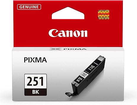 Canon CLI-251 Black Compatible to iP7220,iP8720,iX6820,MG5420,MG5520/MG6420,MG5620/MG6620,MG6320,MG7120,MG7520,MX922/MX722 Printers