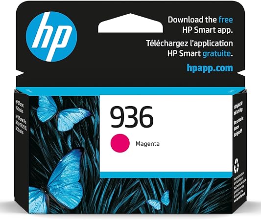 HP 936 Magenta Ink Cartridge | Works OfficeJet 9120 Series, OfficeJet Pro 9110, 9120, 9130 Series, OfficeJet Pro Wide Format 9730 Series | Eligible for Instant Ink | 4S6V0LN