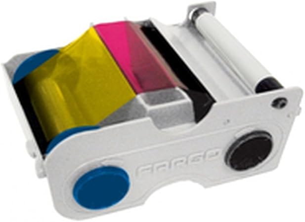 Fargo DTC1000 YMCKO Ribbon Cartridge w/ Cleaning Roller - 45000