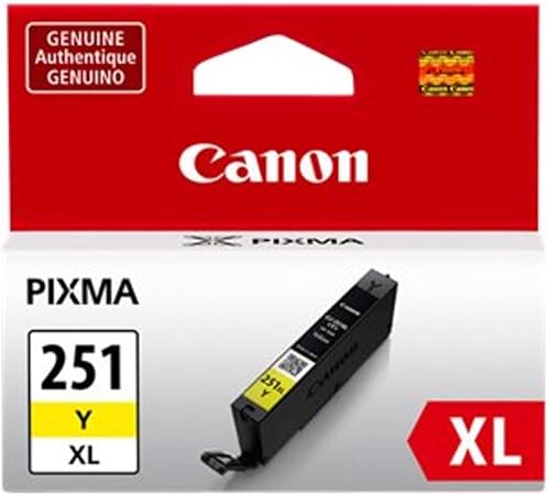 Canon CLI-251XL Yellow Compatible to iP7220,iX6820,MG5420,MG5520/MG6420,MG5620/MG6620,MX922/MX722,iP8720,MG6320,MG7120,MG7520 Printers