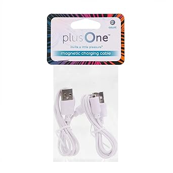 plusOne Magnetic Charging Cables, USB Charger, Durable Replacement DC Charging Cables, USB Adapter Cord, DC Power Cable, Plug Charging Cord, 2 Count