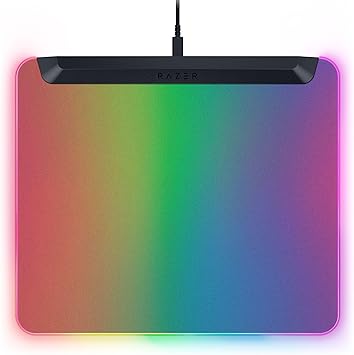 Razer Firefly V2 Pro Fully Illuminated RGB Gaming Mouse Mat: Backlit Design - 15 Zone Chroma Lighting - USB 2.0 Port - Detachable USB Type C Cable - Micro Textured Surface - Anti Slip Base