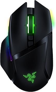 Razer Basilisk Ultimate HyperSpeed Wireless Gaming Mouse: Fastest Gaming Mouse Switch - 20K DPI Optical Sensor - Chroma RGB Lighting - 11 Programmable Buttons - 100 Hr Battery - Classic Black