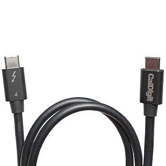 CalDigit Thunderbolt 4 Cable - 40Gbps 100W Power Delivery, Compatible with Thunderbolt 3 & USB Type C, MacBook Pro, iMac, iPhone 15 Max, Black (2 Meter 6.56 Feet, Active Thunderbolt 4 / USB 4 Cable)