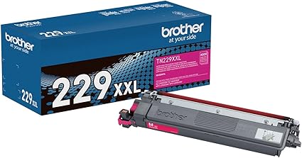 Brother Genuine TN229XXLM Magenta Super High Yield Printer Toner Cartridge - Print up to 4,000 Pages(1)