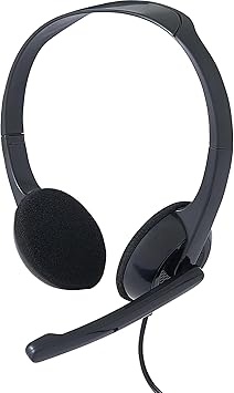 Verbatim Stereo 3.5mm Headset with Microphone,Black