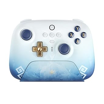 8Bitdo Ultimate 2.4G Wireless Controller for PC, Android, Steam Deck, and Apple - Chongyun Edition (Officially Licensed by Genshin Impact)