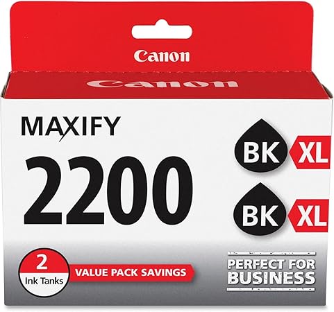 Canon PGI-2200XL Black Twin Pack Compatible to IB4120, MB5120, MB5420, IB4020, MB5020, MB5320