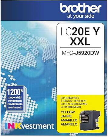 Brother LC20EY Super High Yield Yellow Ink Cartridge