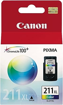 Canon CL-211XL Color Ink Cartridge Compatible to iP2702, MX340, MX350, MX320, MP250, and MP270 (2975B001)