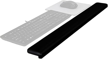 3M Gel Wrist Rest for Standing Desks, Accommodate Different Working Positions, Black (WR200B) 30.13 x 1 x 3.25 inches