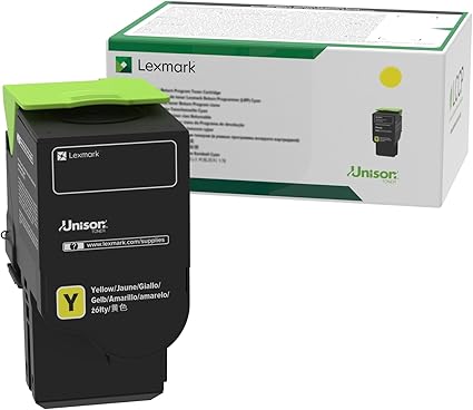 Lexmark 78C10Y0 Return Program Cartridge Toner, Standard, Yellow