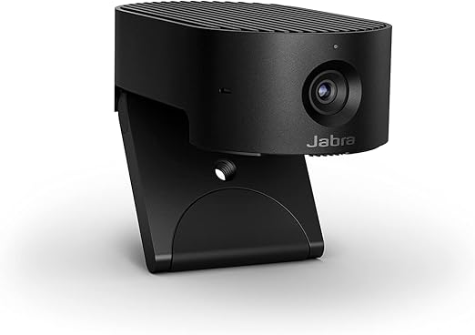 Jabra PanaCast 20 4K Video Conferencing Camera - Flexible Plug & Play Personal Video Solution Computer Webcam with AI-Powered 4K Ultra-HD, Intelligent Zoom, and Lighting Optimization - Black