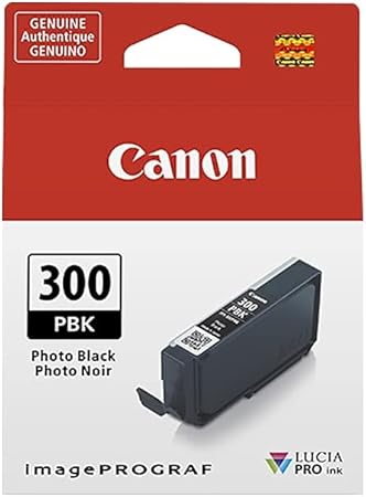 Canon PFI-300 Lucia PRO Ink, Photo Black, Compatible to imagePROGRAF PRO-300 Printer, Standard (4193C002)