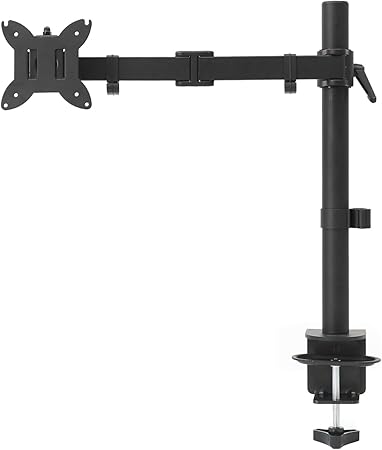 Amazon Basics Adjustable Single Computer Monitor Arm Mount, Holds up to 32