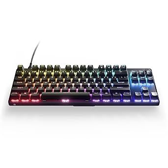 SteelSeries Apex 9 TKL - Mechanical Gaming Keyboard - Optical Switches - 2-Point Actuation - Keyless Compact Size - Removable Switches - US Layout (QWERTY)