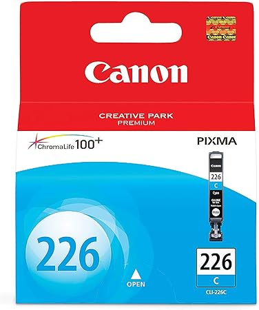 Canon CLI-226 CYAN Compatible to iP4820,iP4920,iX6520,MG5120 CANON EXCLUSIVE,MG5320,MG5520,MG8120/MG6120,MG8220/MG6220,MX882,MX892/MX472 Printers