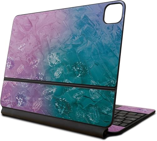 Skin Compatible with Apple Magic Keyboard for iPad Pro 13‑inch (M4) 2024 - Diamond Grunge - Premium 3M Vinyl Protective Wrap Decal Cover - Easy to Apply | Crafted in The USA by MightySkins