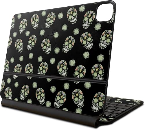 Skin Compatible with Apple Magic Keyboard for iPad Pro 13‑inch (M4) 2024 - Nighttime Skulls - Premium 3M Vinyl Protective Wrap Decal Cover - Easy to Apply | Crafted in The USA by MightySkins