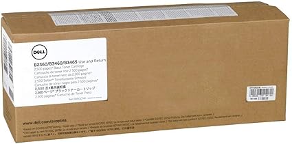 Dell RGCN6 Toner Cartridge B2360d/B2360dn/B3460dn/B3465dn/B3465dnf Laser Printers - Black