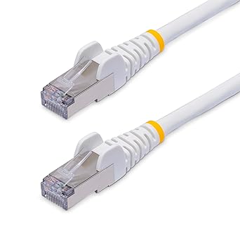 StarTech.com 20ft White CAT8 Ethernet Cable, Snagless RJ45, 25G/40G, 2000MHz, 100W PoE++, S/FTP, 26AWG Pure Bare Copper, LSZH