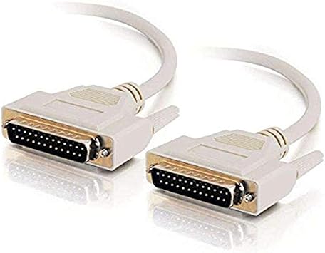 C2G 02666 DB25 M/M Serial RS232 Cable, Beige (10 Feet, 3.04 Meters)