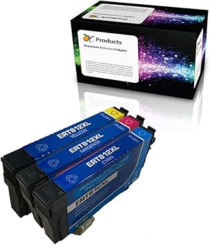 Remanufactured Ink Cartridge Replacement for Epson 812 812XL for WF-7820 WF-7840 EC-C7000 (3 Pack), 3 Color, Multicolor