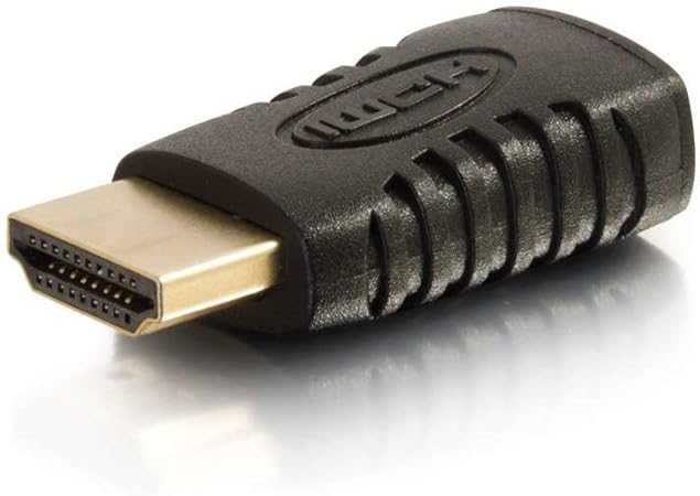 C2G Legrand Mini HDMI to HDMI Adapter Converter, A Male to HDMI C Female Adapter, Black HDMI Adapter, HDMI Connector, 1 Count, C2G 18408