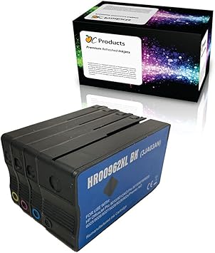 Remanufactured Ink Cartridge for HP 962XL Ink Cartridge 4 Pack for OfficeJet Pro 9010 9012 9013 9014 9015 9016 9018 9019 9020 9022 9023 9025 9026 9028