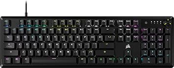 CORSAIR K70 CORE RGB Mechanical Gaming Keyboard - Pre-lubricated Corsair MLX Red Linear Keyswitches - Sound Dampening - Media Control Dial - iCUE Compatible - QWERTY NA Layout - Black