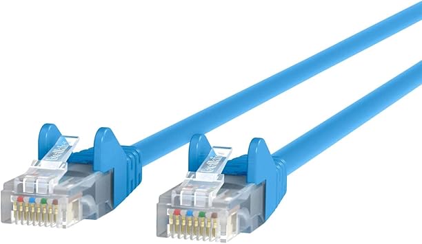 Belkin A3L980-40-BLU-S CAT6 Snagless Patch Cable RJ45M/RJ45M; 40 Blue