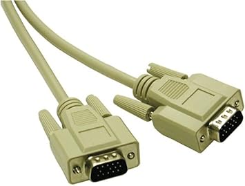 C2G 02635 Economy HD15 SVGA M/M Monitor Cable, Beige (6 Feet, 1.82 Meters)