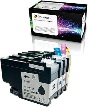 OCProducts Compatible Ink Cartridge for Brother LC406XL 4 Pack for MFC-J4335DW MFC-J4345DW MFC-J4535DW MFC-J5855DW MFC-J5955DW MFC-J6555DW MFC-J6955DW (1 Black, 1 Cyan, 1 Magenta, 1 Yellow)