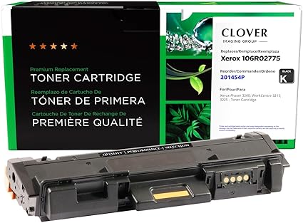 Clover Remanufactured Toner Cartridge Replacement for Xerox 106R02775 | Black