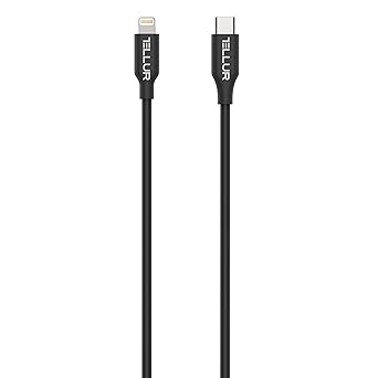 TELLUR Data Cable, Apple MFi Certified, Type C to Lightning, 1 m, Black