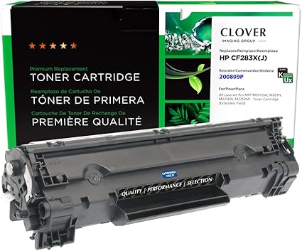 Clover Remanufactured Toner Cartridge for HP 83X Extended Yield CF283X(J) | Black