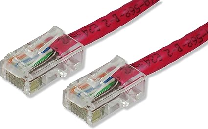 CAT6-03-RD 3-Feet Patch Cable without Boots, Red, 10-Pack