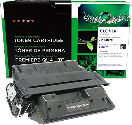 Clover Remanufactured Toner Cartridge for HP 27X C4127X | Black