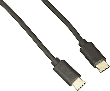 ROCSTORAGE Rocstor Y10C139-B1 Premium USB-C Cable 1m 3 ft. – USB C M/M - USB 2.0 - Compatible with USB C Enabled laptops, Apple MacBook, MacBook Pro, Chromebook etc. Tablet – 3 ft, Black