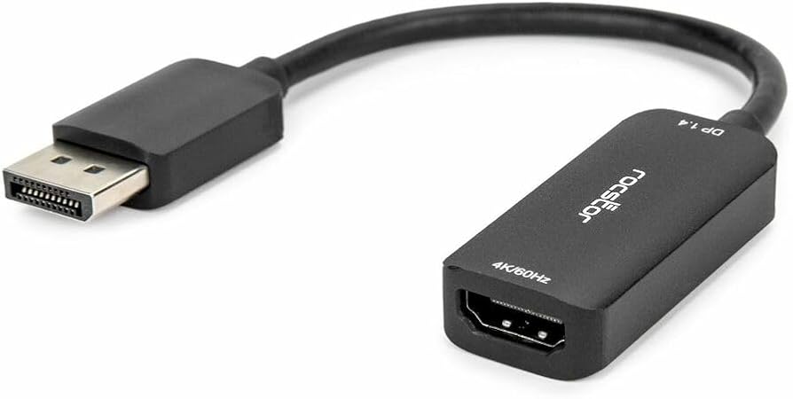 Rocstor DisplayPort to HDMI Adapter - 4K DP to HDMI Converter - UHD 4K 60Hz