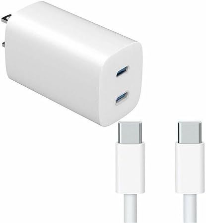 45W 10FT USB-C to USB-C Laptop GaN Charging Kit - White