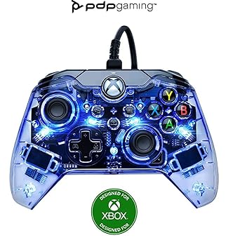 PDP Afterglow LED Wired Game Controller - RGB Hue Color Lights - USB Connector - Audio Controls - Dual Vibration Gamepad- Xbox Series X|S, Xbox One, PC