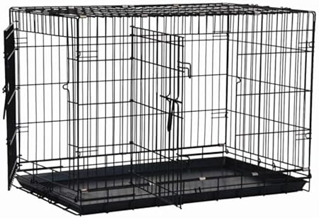 Precision Pet Products Two Door Great Crate Wire Dog Crate, 36 Inch, For Pets 50-70 lbs, With 5-Point Locking System